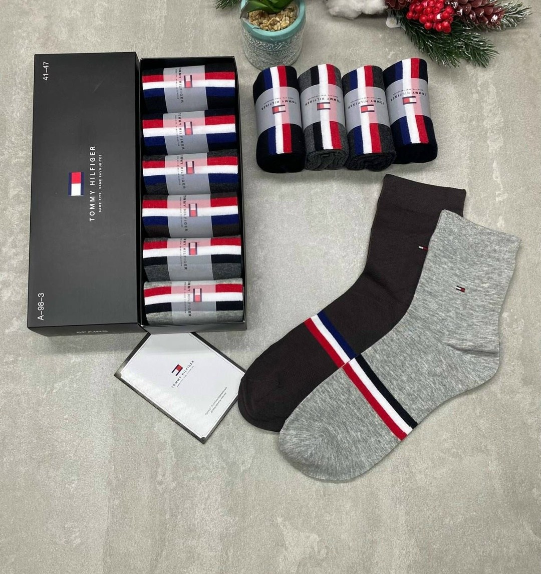 комплект носков tommy hilfiger,подарочный набор носки мужские,мужской набор носков,носки мужские набор,носки комплект