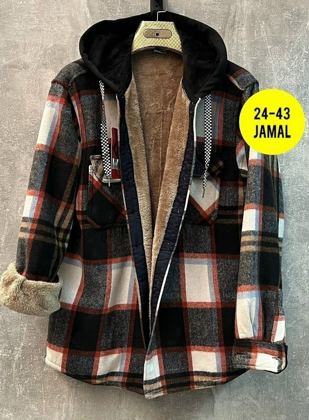 рубашка теплая на меху,рубашка с капюшоном,рубашка теплая в клетку с капюшоном,теплая рубашка,рубашка на меху