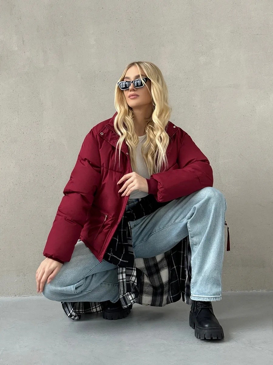 куртка белая,куртка зимняя женская,пуховая куртка,куртка демисезонная короткая оверсайз mayberry,женская куртка