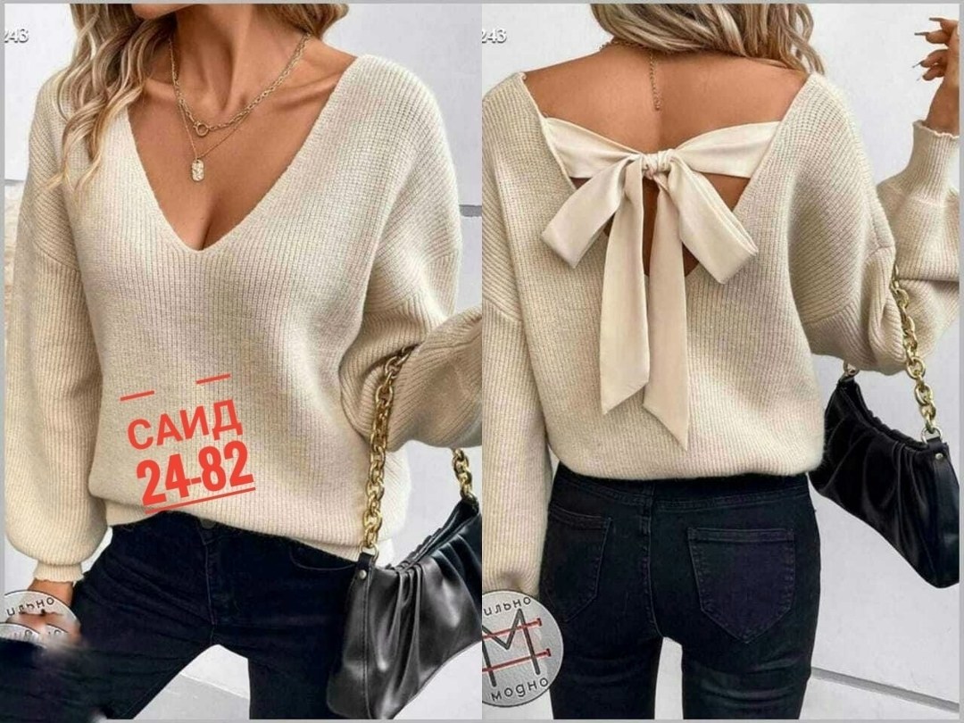 кофта с бантом,женская блузка,кофта женская,модная кофта,свитер женский с бантом на спине