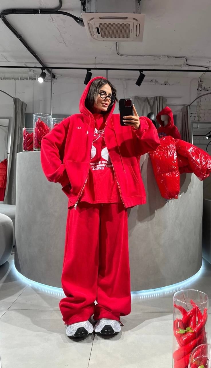 женский спортивный костюм на флисе,костюм на флисе,теплый костюм оверсайз на флисе,утепленный костюм,костюм женский на флисе: толстовка и штаны арт. 1559294