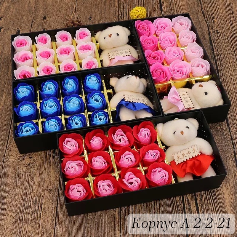 подарки для подруг,подарочный набор розы из мыла,подарочного набор,подарка для девушки,подарки для девочек