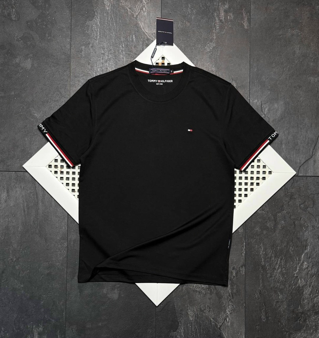 футболка tommy hilfiger,футболка мужская tommy hilfiger,футболки мужские,футболки для мужчин,футболка tommy hilfiger черный