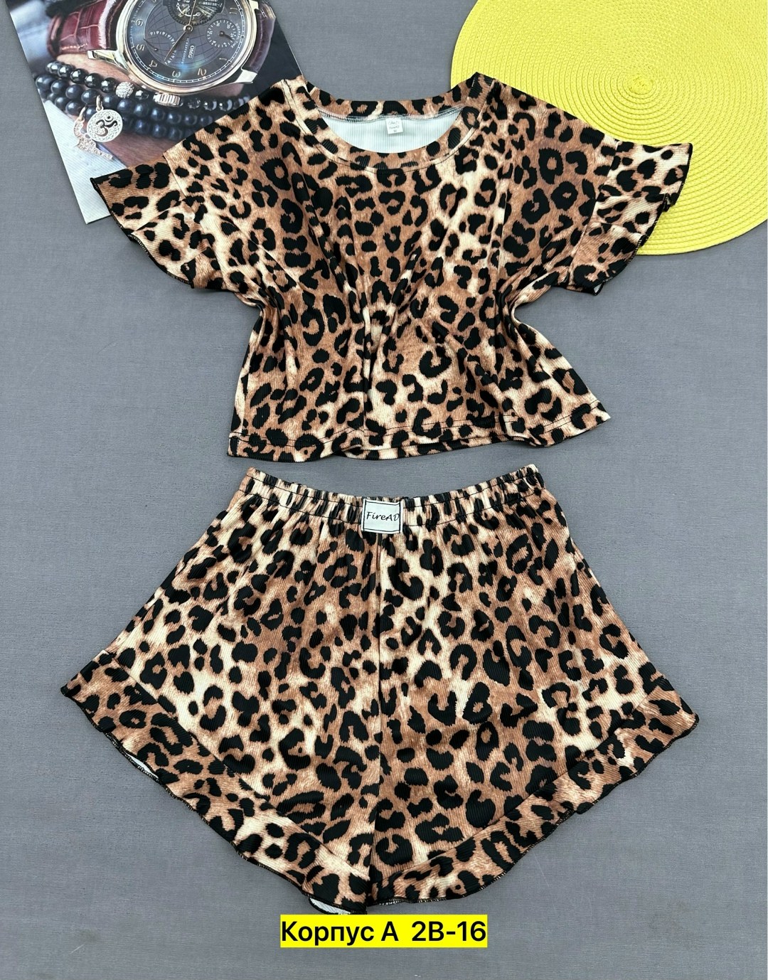 пижама женская с шортами леопард,женская пижама,пижама с шортами леопардовый,пижама леопард,домашняя одежда пижама
