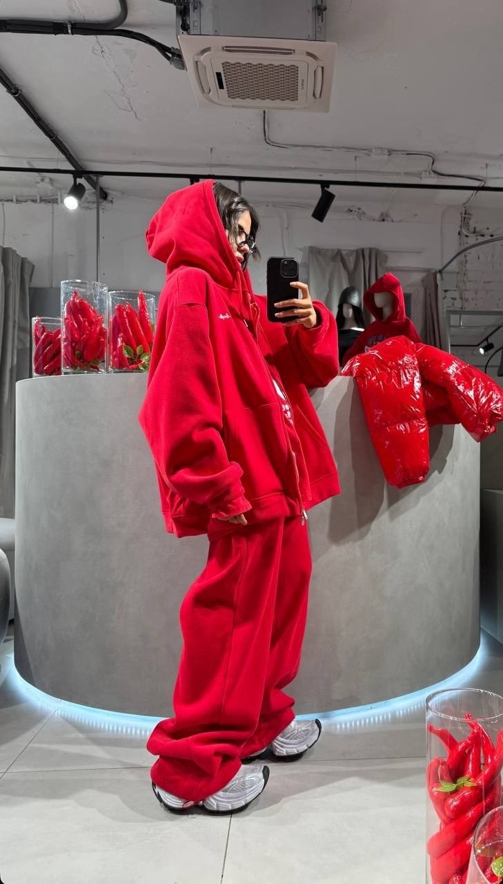 женский спортивный костюм на флисе,костюм на флисе,теплый костюм оверсайз на флисе,утепленный костюм,костюм женский на флисе: толстовка и штаны арт. 1559294