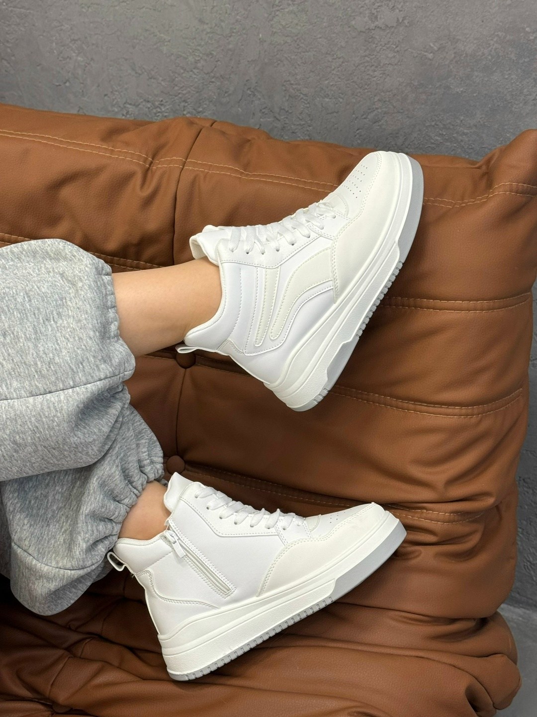 ,кроссовки женскиe,зимние кроссовки женские белые высокие,кроссовки женские зимние белые dim&art shop,кроссовки женские зимние