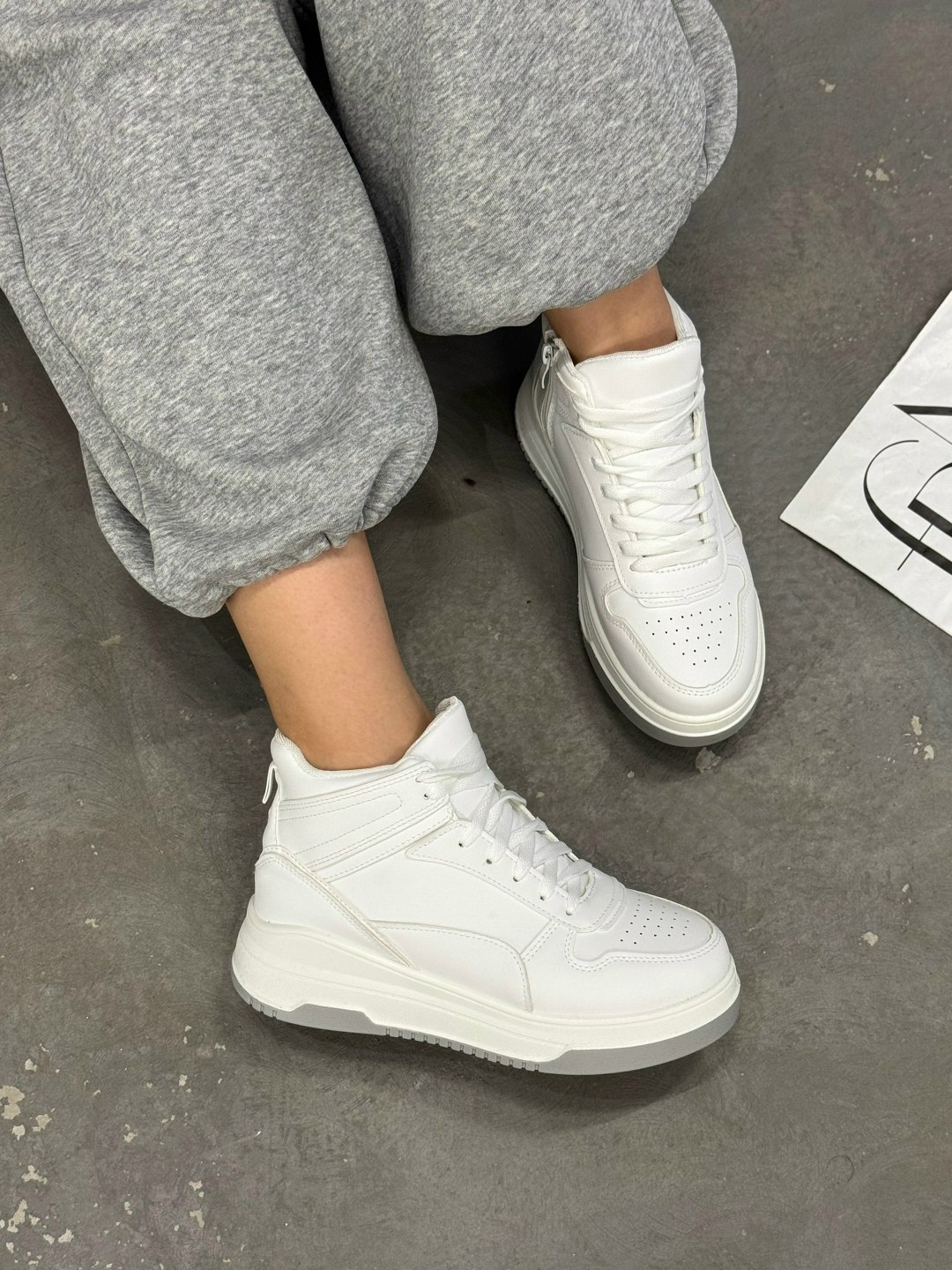 зимние кроссовки женские белые высокие,кроссовки женскиe,,кроссовки женские зимние белые dim&art shop,кроссовки женские зимние