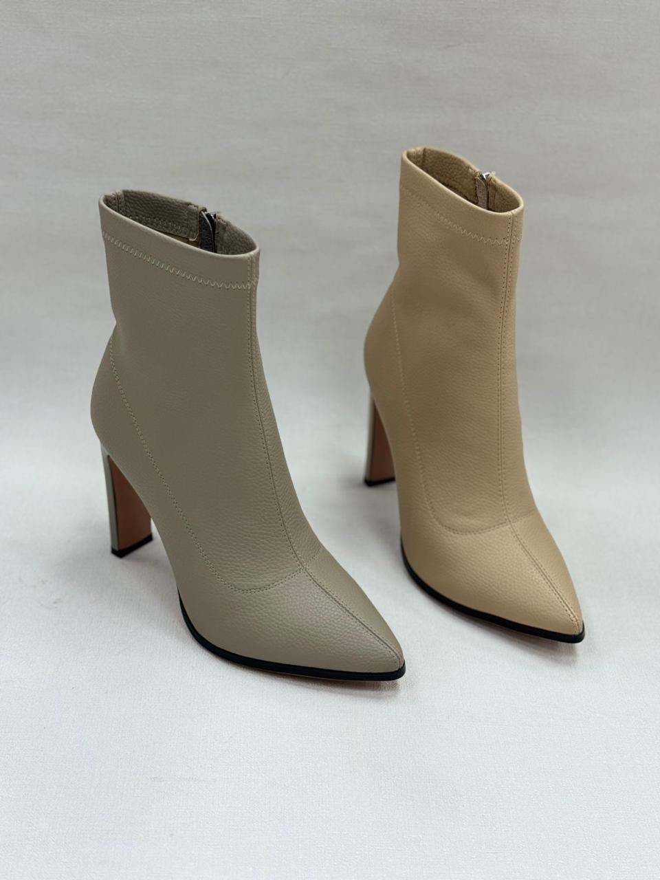 ботильоны женские,,светлые ботильоны,женские полусапожки,бежевые ботильоны