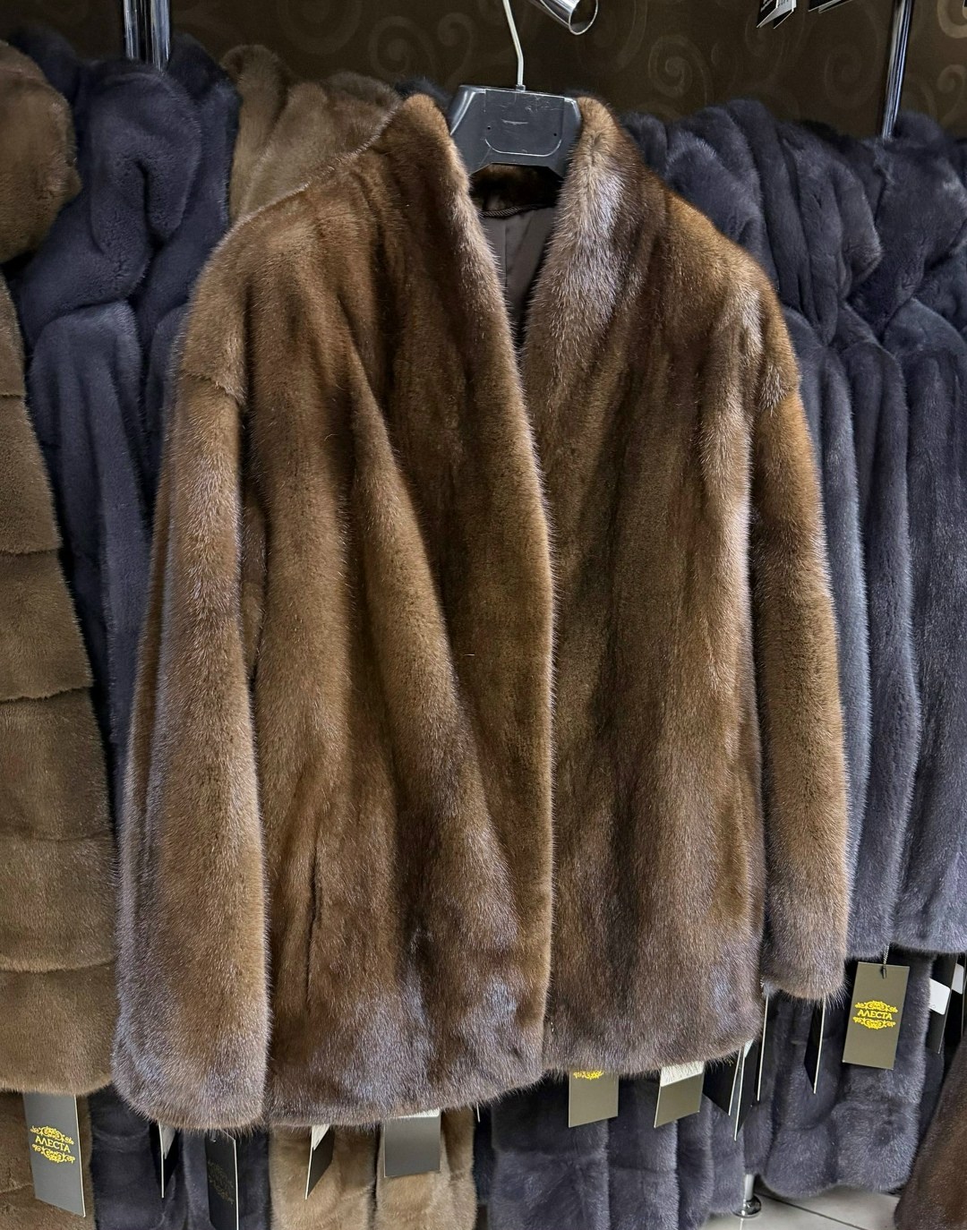 норковая шуба,шуба,шуба no name норка размер 56/58 коричневый,шуба из меха импортной норки с английским воротником,шуба норка