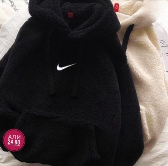 плюшевая худи nike,плюшевое худи,худи nike барашек,худи nike,толстовки худи