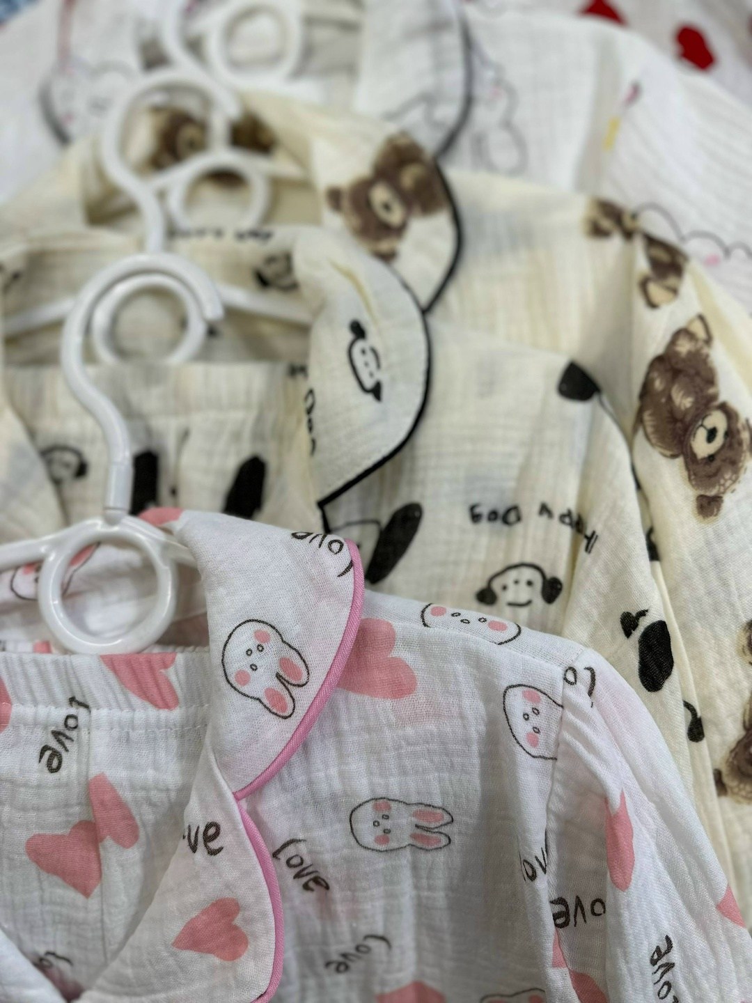 муслиновая пижама,пижама с сердечками,детская муслиновая пижама,муслиновая пижама женская,детская пижама из муслина