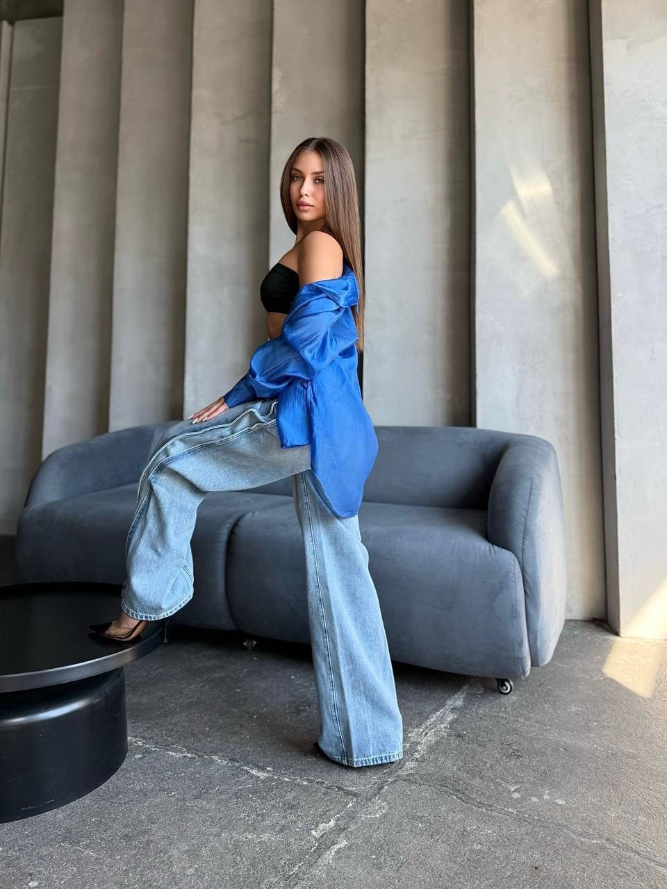 рубашка женская оверсайз голубая,рубашка оверсайз голубая,женские блузки и рубашки,блузка женская,рубашка блузка