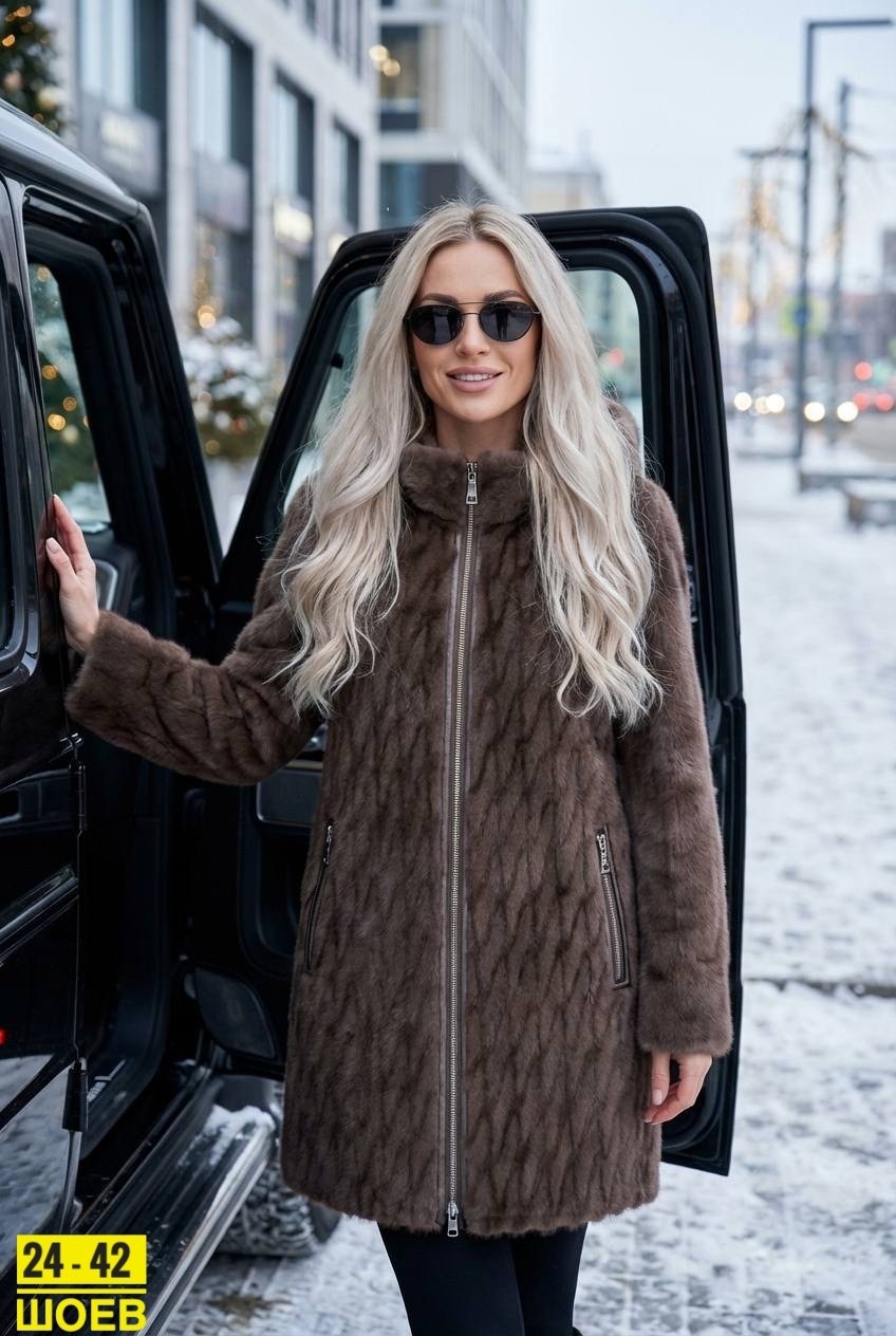 натуральная дубленка женская,дубленка,дубленка из овчины,дубленка женская каляев 41891,коричневая дубленка женская