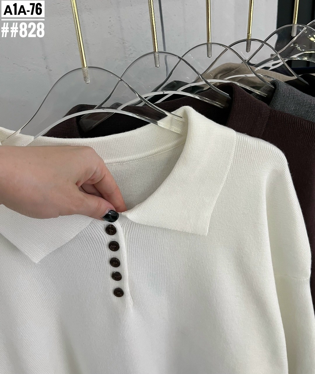 кофта женская,трикотажная кофта,свитер с воротником,свитер с воротником поло,кофта