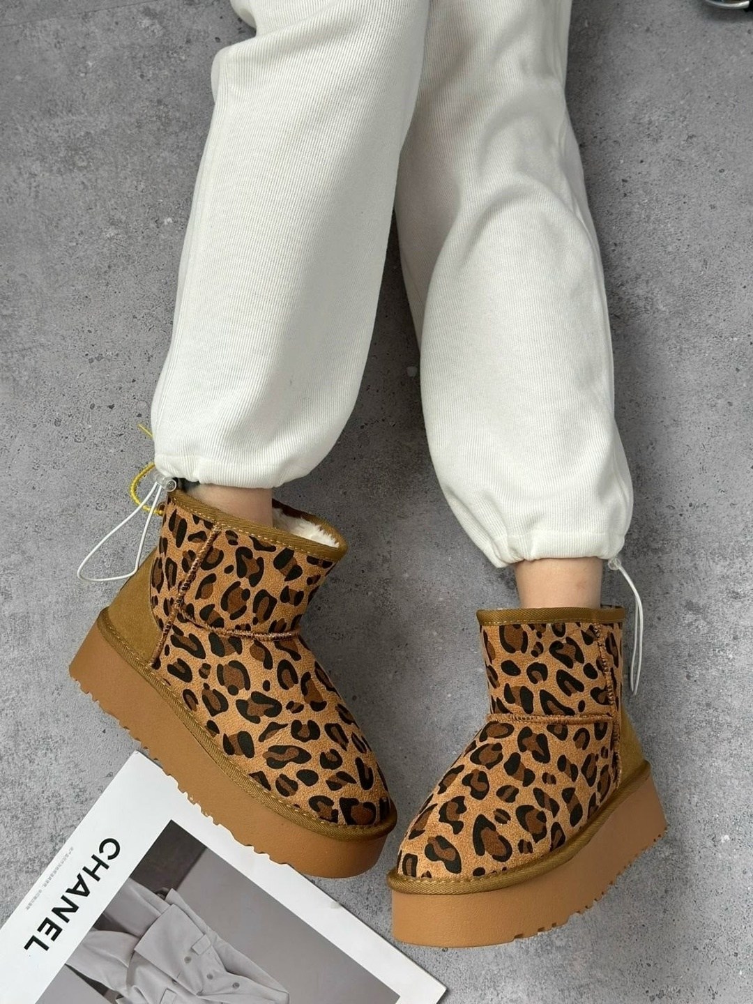 леопардовые угги женские короткие shoe world 264220472,угги женские,угги,леопардовые угги,модные угги