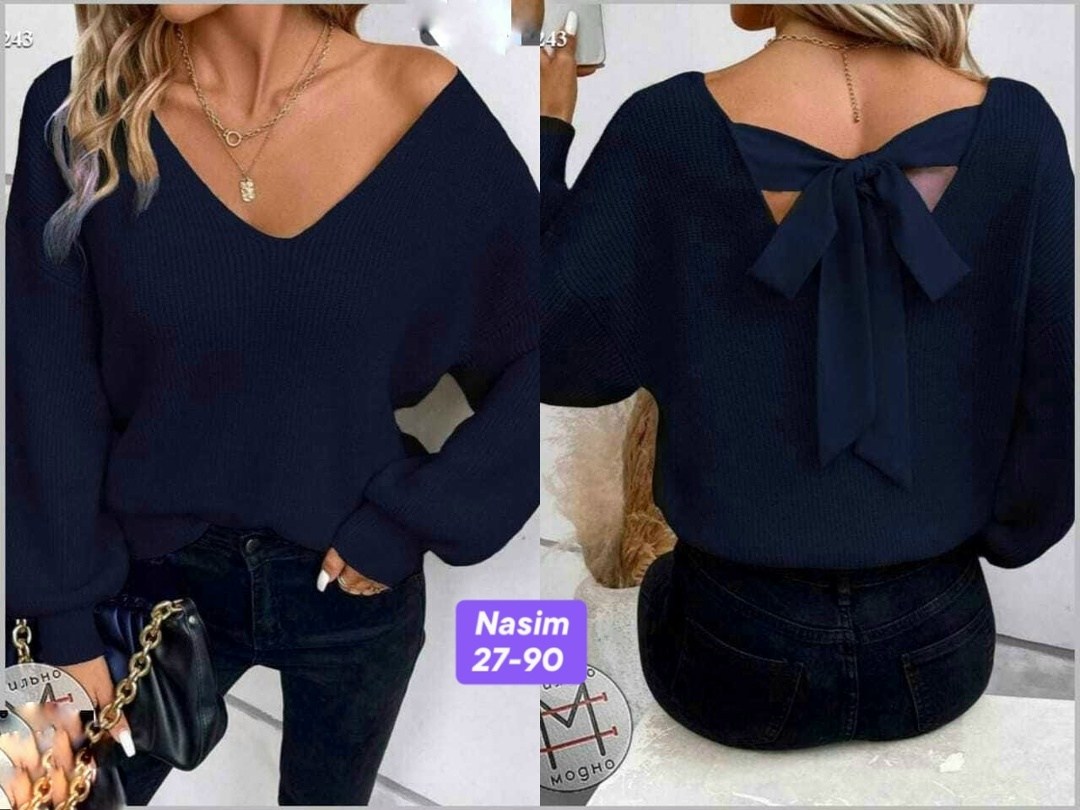 кофта с бантом,женская блузка,свитер с бантом на спине,женские кофты,кофта с открытой спиной