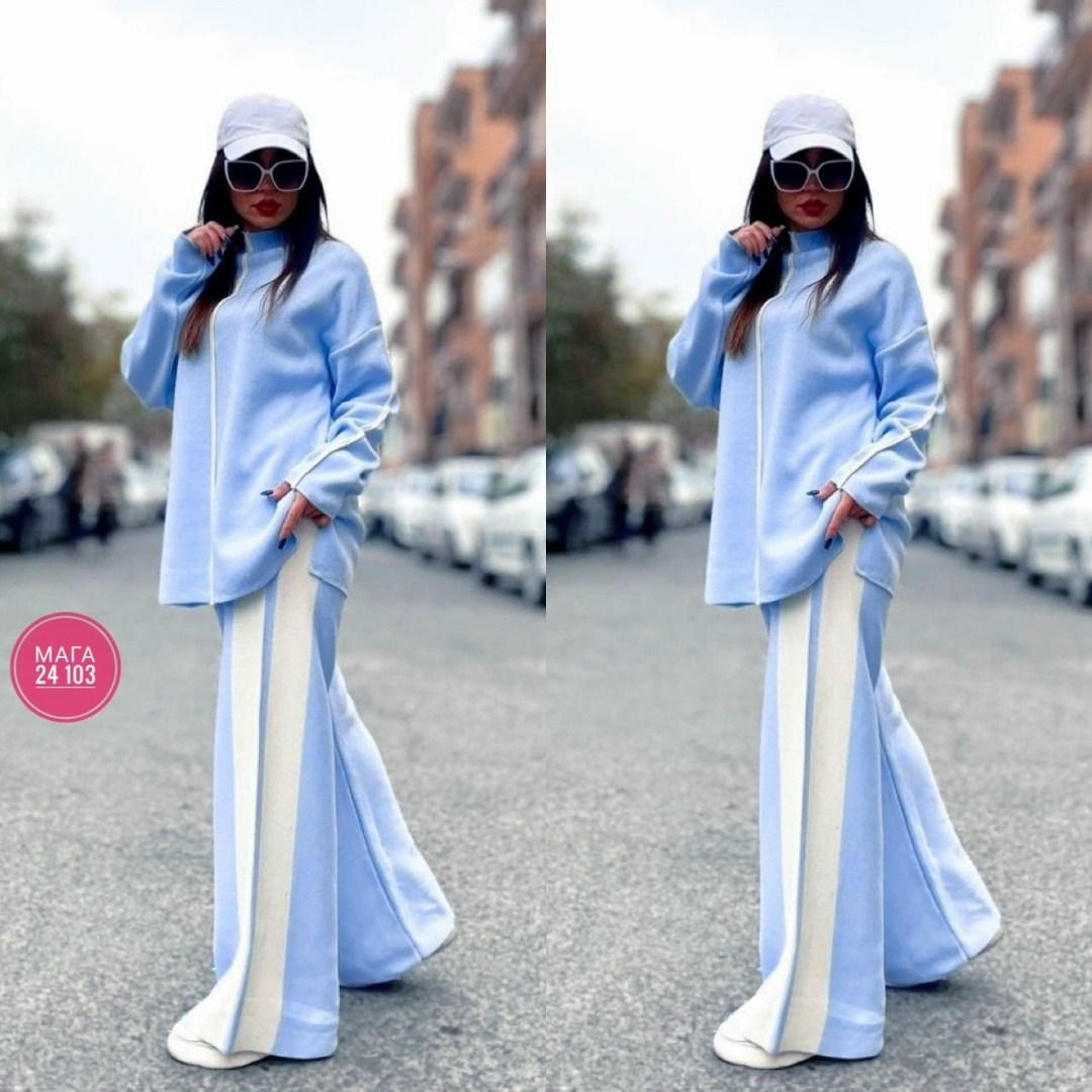 костюм спортивный,костюм женский,костюм спортивный женский,костюм трикотаж,спортивный костюм больших размеров с брюками паллацо janna collection