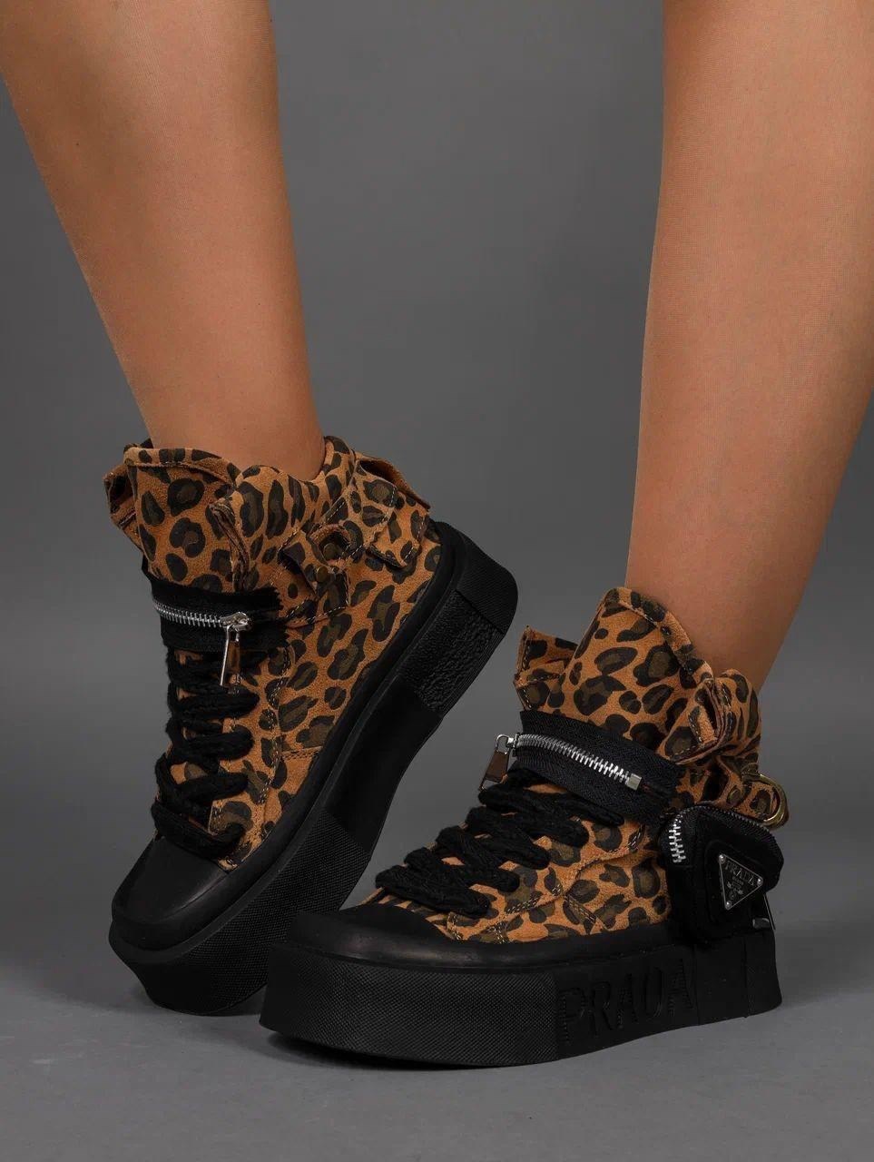 ,ботинки леопардовые,леопардовые кроссовки,леопардовая , женская