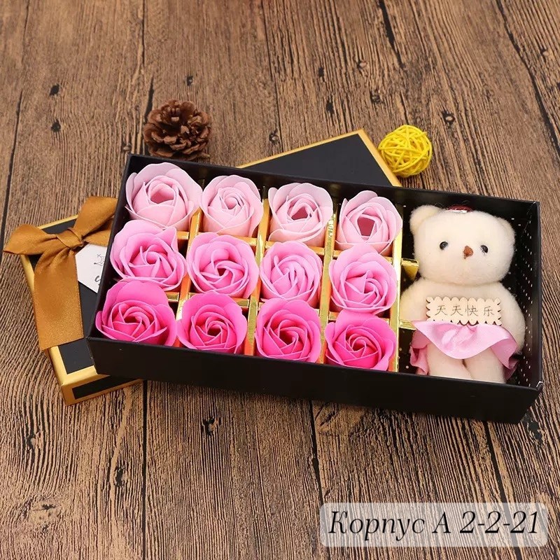 подарки для подруг,подарочный набор розы из мыла,подарочного набор,подарка для девушки,подарки для девочек