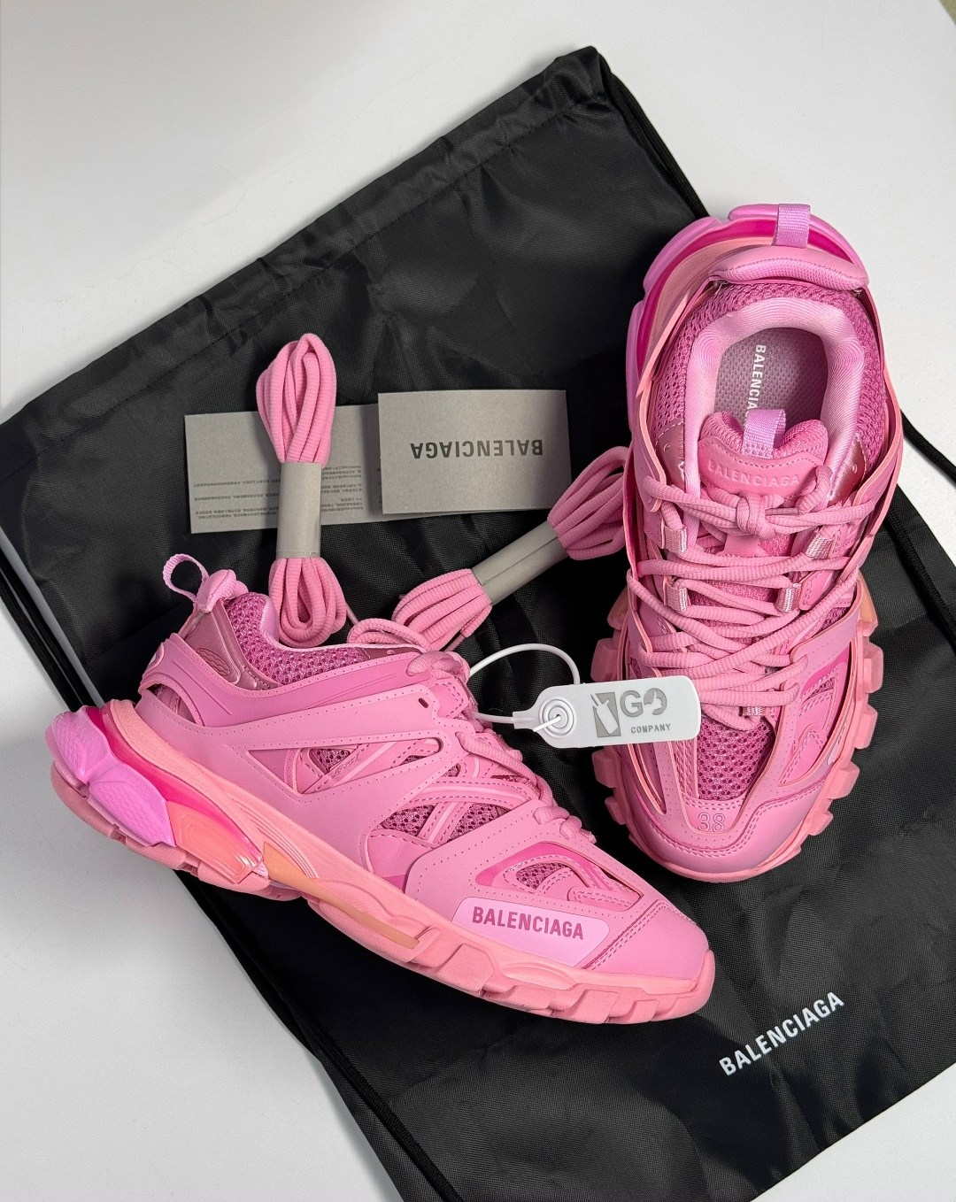 кроссовки женские balenciaga,кроссовки balenciaga,женские кроссовки balenciaga track trainer pink,balenciaga track sneakers pink,кроссовки баленсиага женские розовые