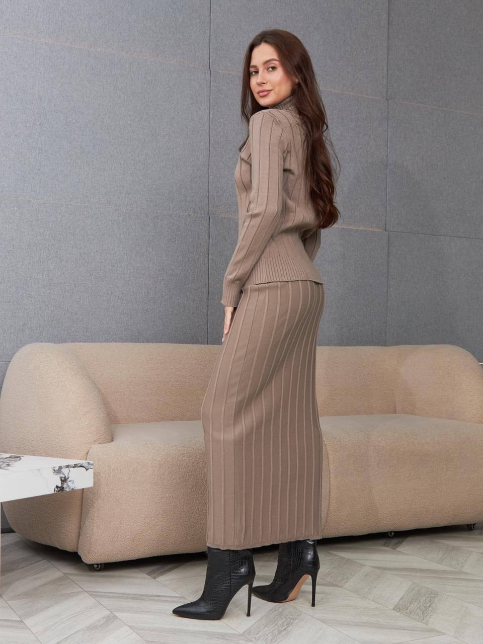 костюм женский,трикотажный костюм,костюм лапша с брюками,вязаные костюмы,комплект костюм