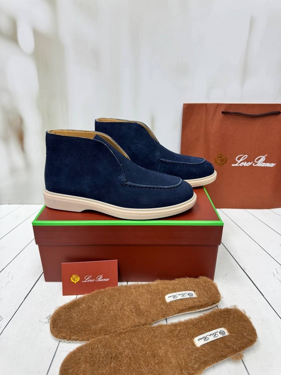 ,мужские лоферы loro piana,лоферы loro piana,ботинки loro piana,женские ботинки замшевые loro piana синие, 6134