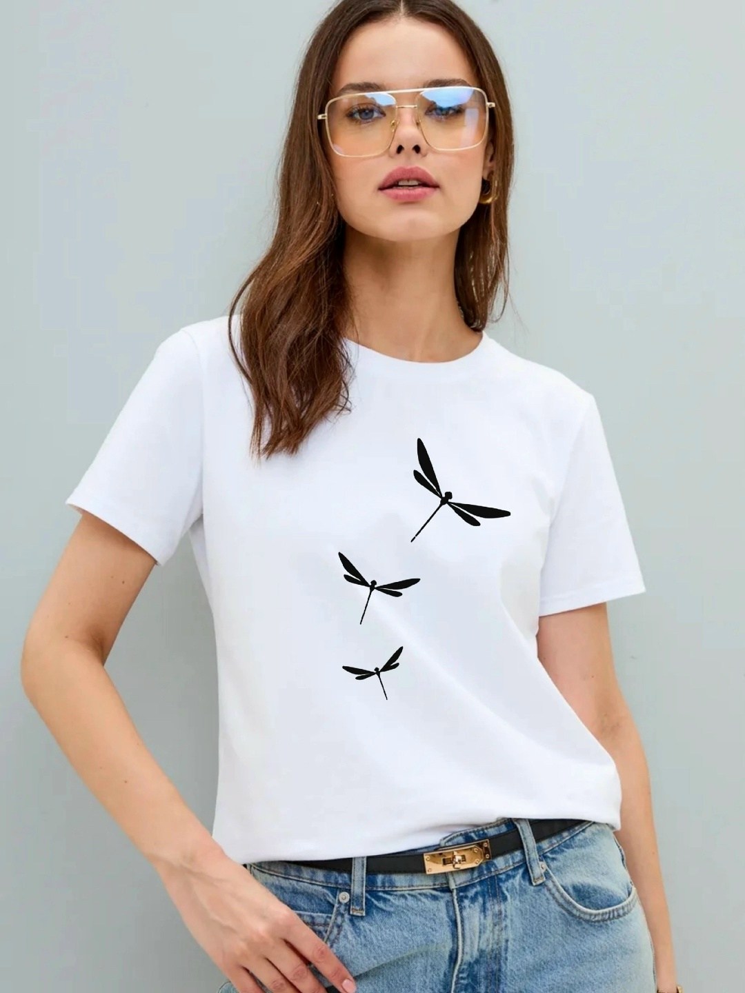 женская футболка,футболка женская с самолетом,женская белая футболка,базовая белая футболка,базовая женская футболка