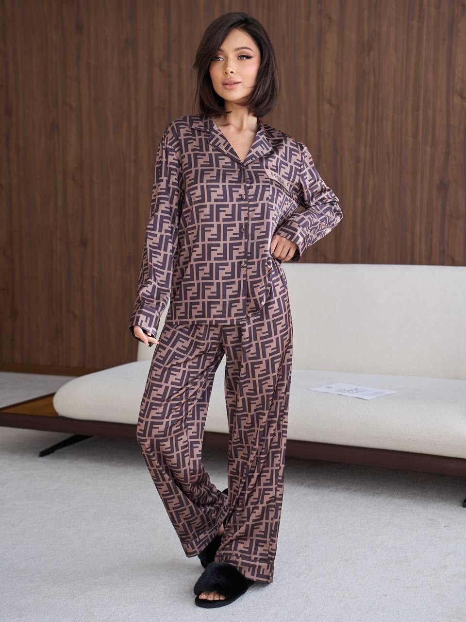 пижама шелковая со штанами silk mood,пижама шелковая со штанами и рубашкой,женская пижама,шелковая пижама,пижамные костюмы