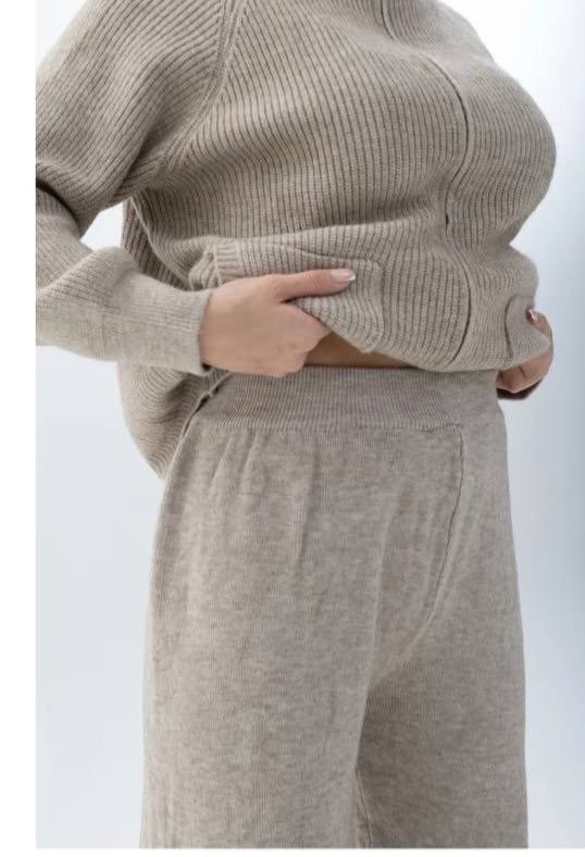 трикотажный женский костюм,трикотажный костюм,трикотажные брюки,вязаные костюмы,спортивные брюки женские finn flare fae11172 серые l