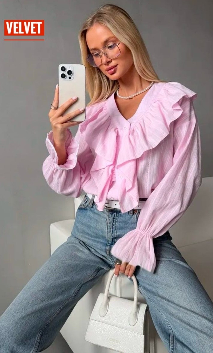 блузка с оборками,блузка стильная,женская блузка,женская блуза,модные блузки