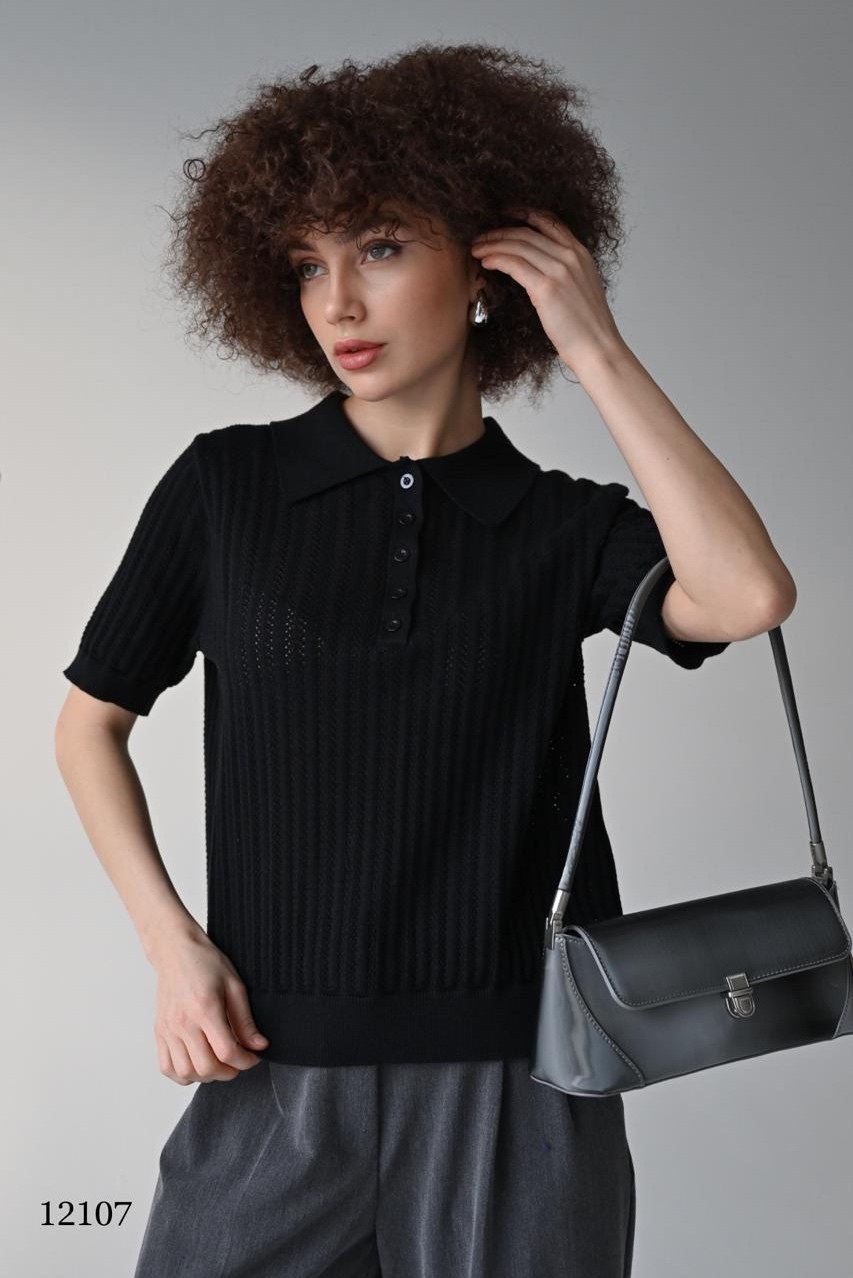 джемпер женский поло,женский джемпер,голубой джемпер,джемпер летний,джемпер