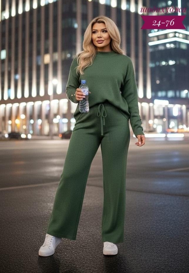 трикотажные костюмы,костюм трикотажный женский,вязаный костюм женский,вязаный костюм с брюками палаццо,костюмы женские