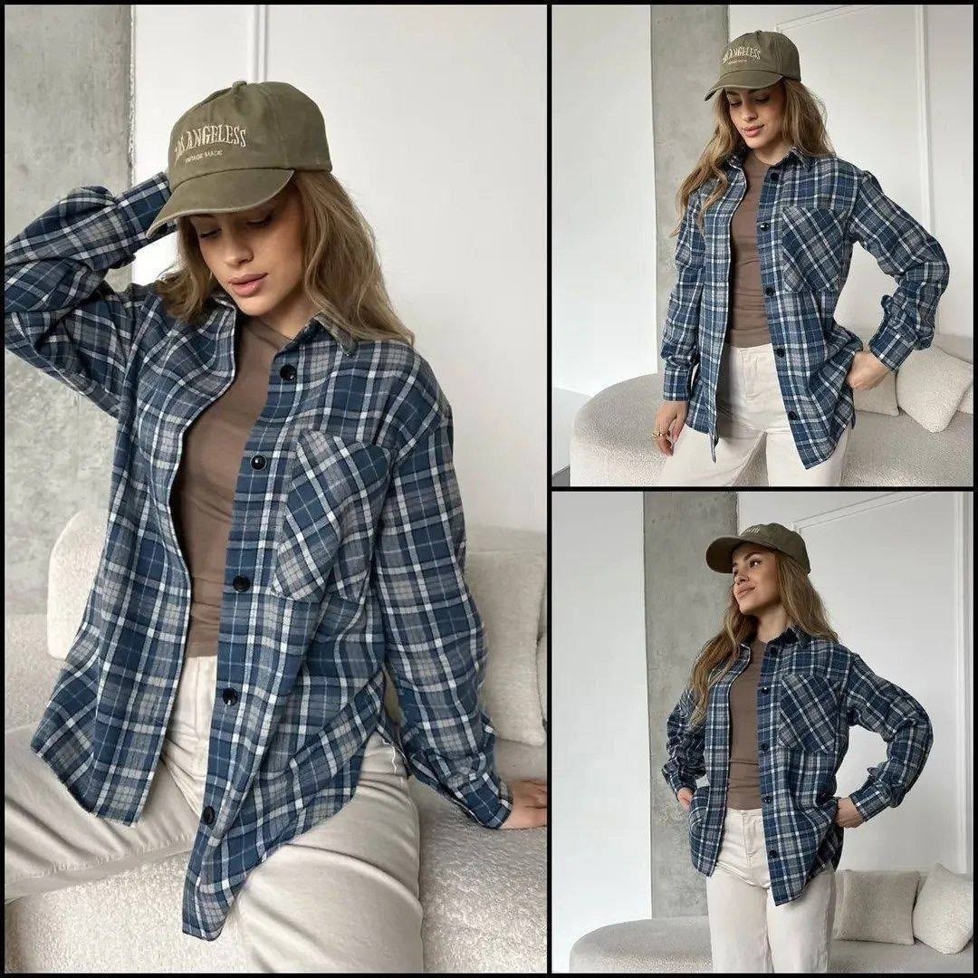 рубашка в клетку оверсайз женская,клетчатая рубашка женская теплая,классическая рубашка в клетку,рубашка женская,рубашка в клетку оверсайз gcarol 480881905