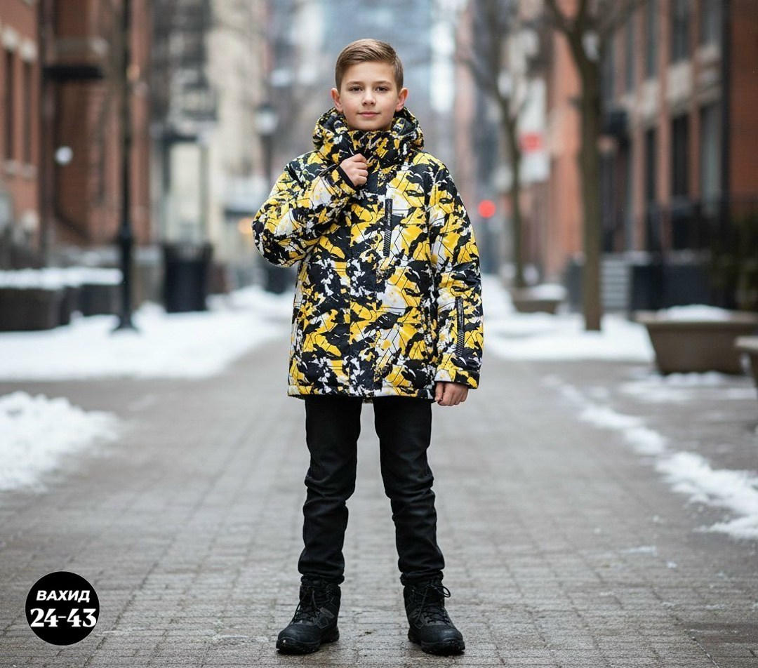 зимний костюм для мальчика детский горнолыжный мембрана nikastyle,зимний мембранный костюм velikonemalo,комплект верхней одежды velikonemalo,комплект верхней одежды детский nikastyle 7з7324 желтый/чер