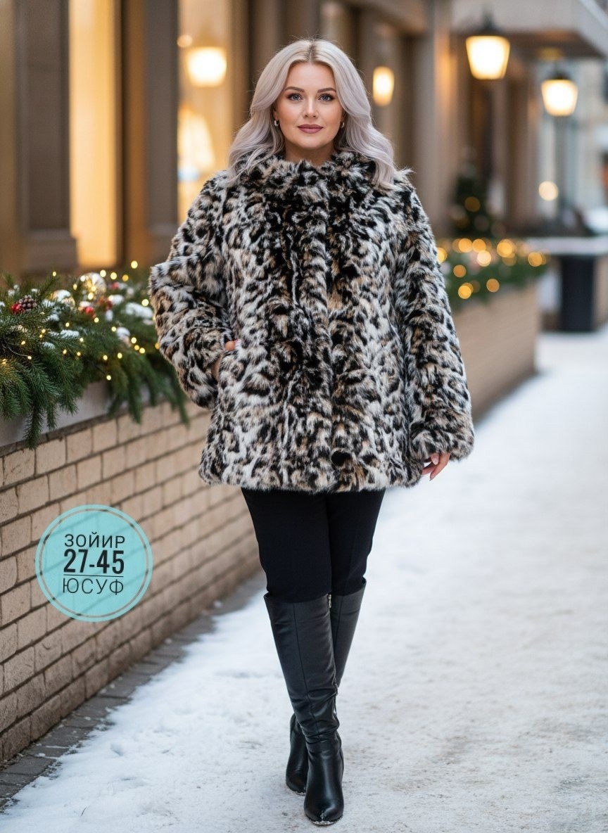 шуба леопардовая короткая meltem,леопардовая шуба эко мех,шуба женская,леопардовая шуба,полушубки для полных женщин