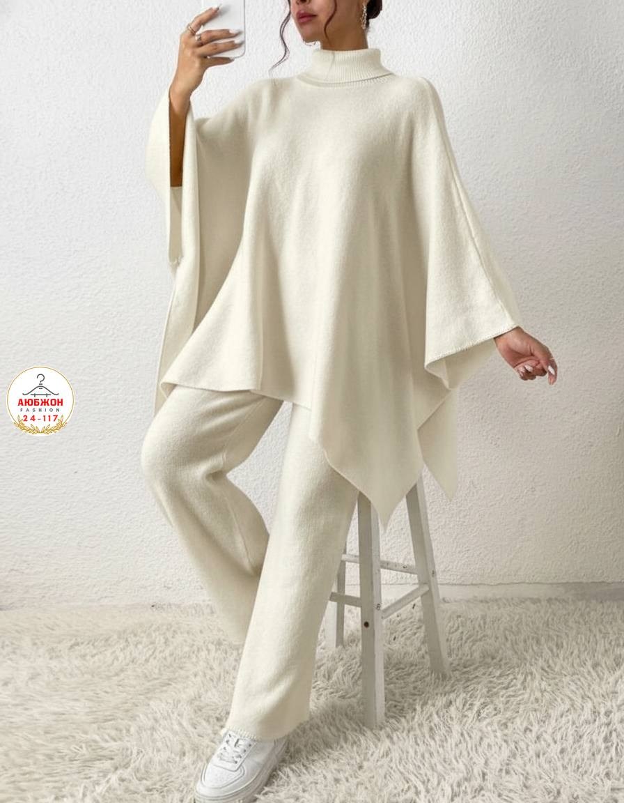 кашемировое пончо,вязаная накидка,трикотажные костюмы,свитер накидка,вязаные костюмы