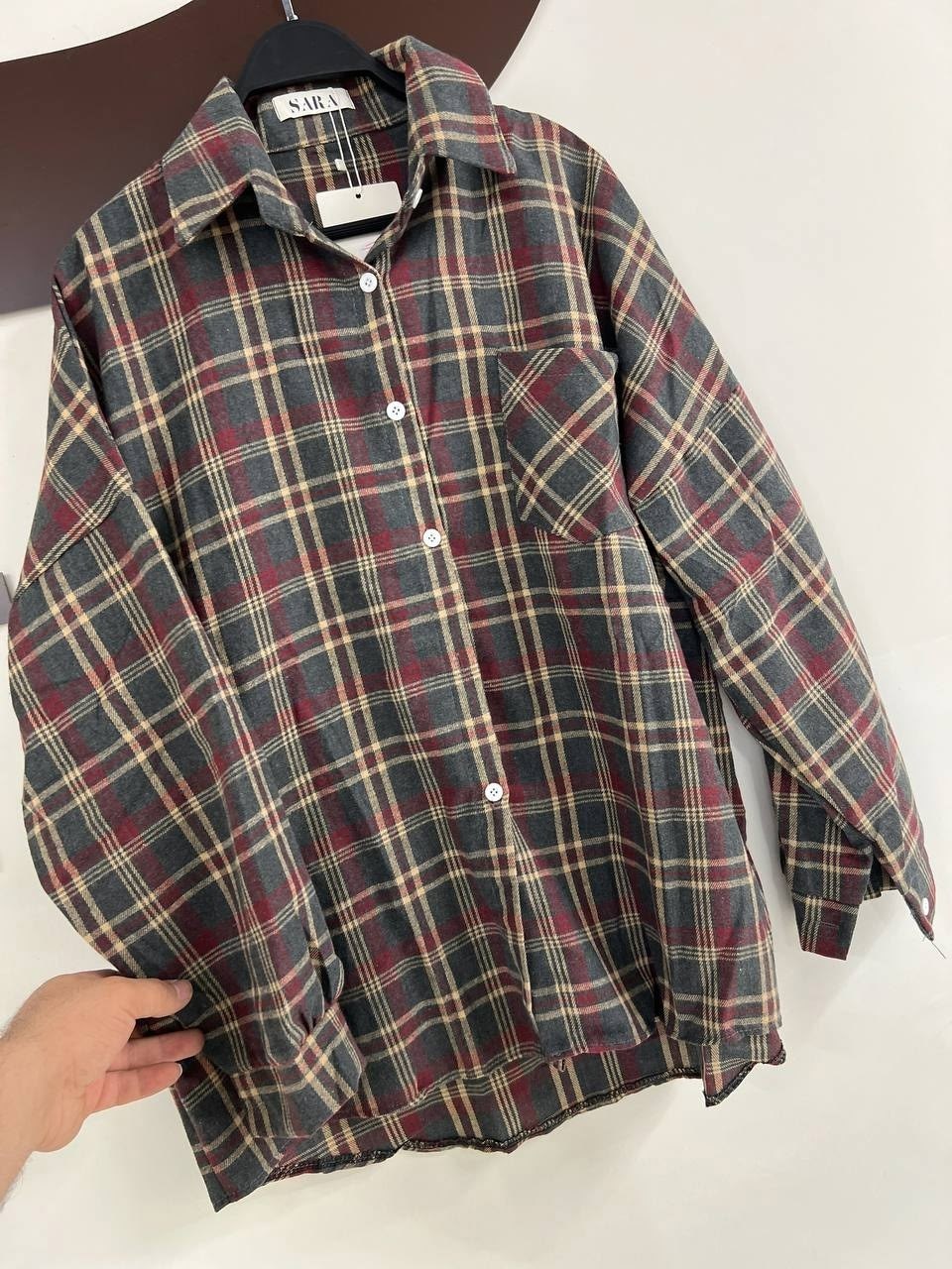 рубашка в клетку,женская рубашка в клетку,рубашка в клетку оверсайз ease house,рубашка в клетку оверсайз женская,рубашка клетчатая