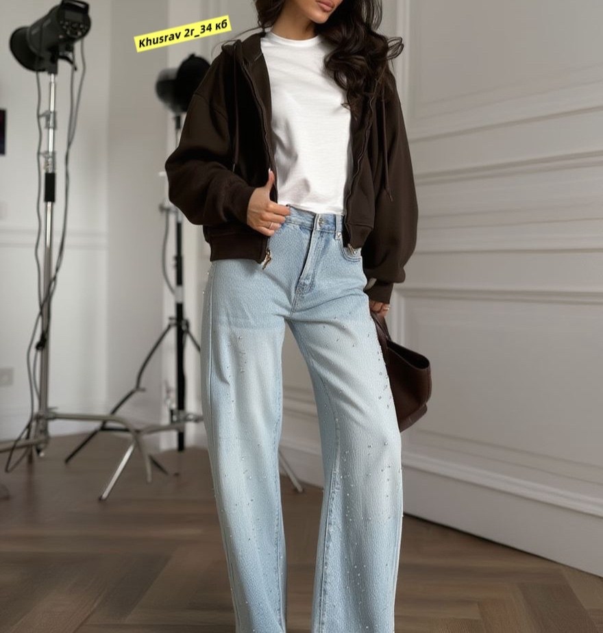 женские джинсы,женские джинсы с высокой талией со стразами,модные джинсы,джинсы со стразами,стильные джинсы