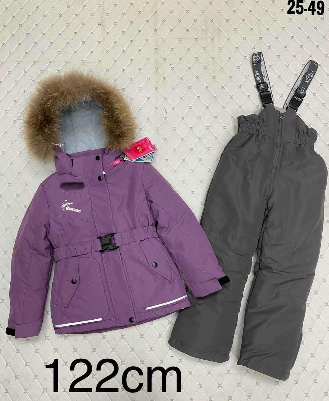 зимняя одежда для девочек,зимние комплекты для девочек,зимние костюмы для девочек,фиолетовый зимний костюм для девочки d100,зимний костюм