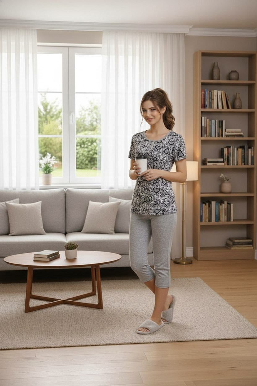 комплект домашний женский,пижама женская,комплект пижама,женская пижама с бриджами,пижама с бриджами