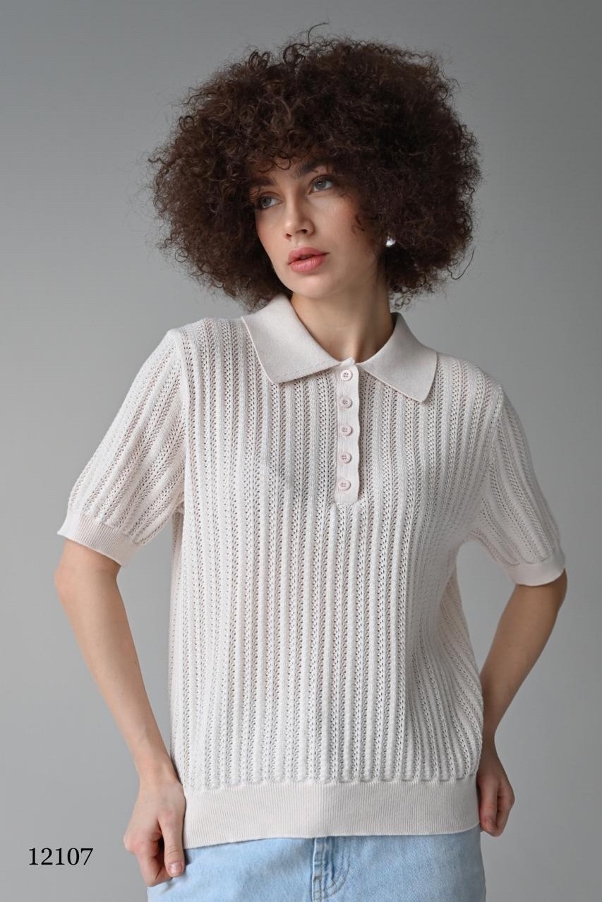 джемпер женский поло,женский джемпер,голубой джемпер,джемпер летний,джемпер