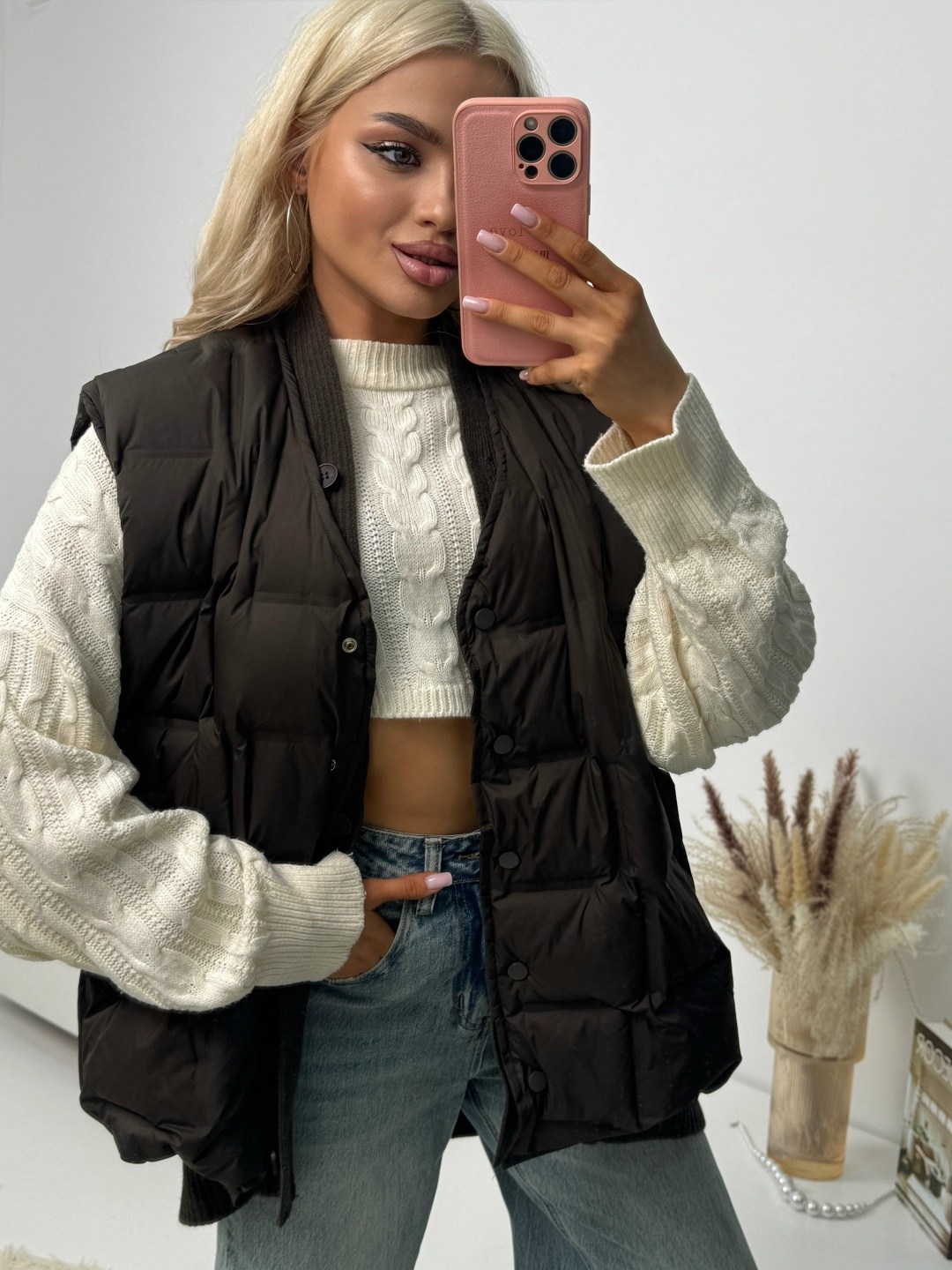 жилетка женская,жилет на синтепоне,жилетка,жилетка демисезонная,жилет теплый