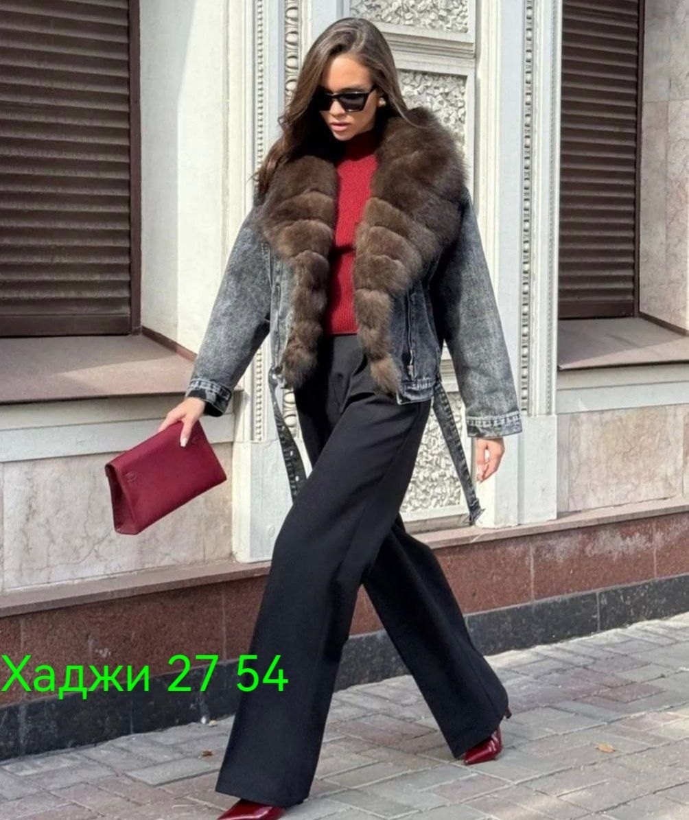 джинсовая куртка с мехом,куртка джинсовая с мехом песца,джинсовая куртка с натуральным мехом,джинсовка мех песец,джинсовка с мехом