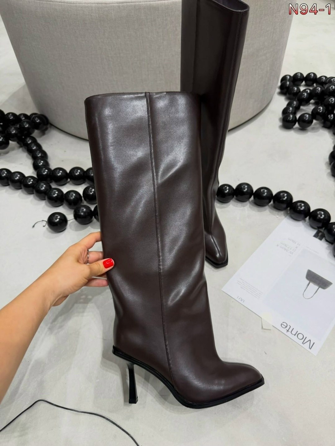 женские плиссированные сапоги до колена с острым носком на высоком каблуке-шпильке,сапоги до колена на высоком каблуке с острым носком,женские сапоги,женские сапоги на высоком каблуке с острым носком,