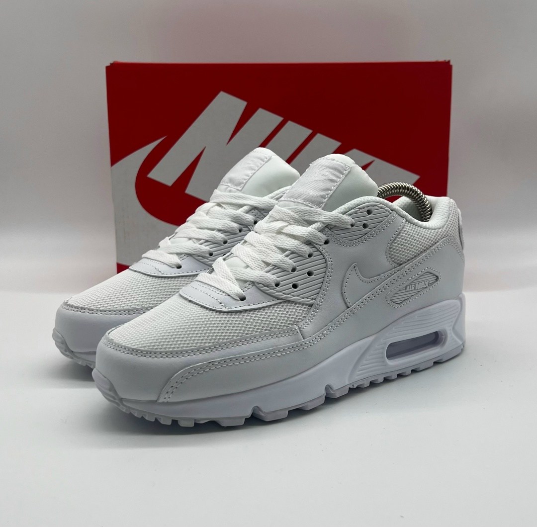 nike air max 90 triple white,кроссовки nike air max 90 белые,nike air max 90 white,кроссовки,найк аир макс белые