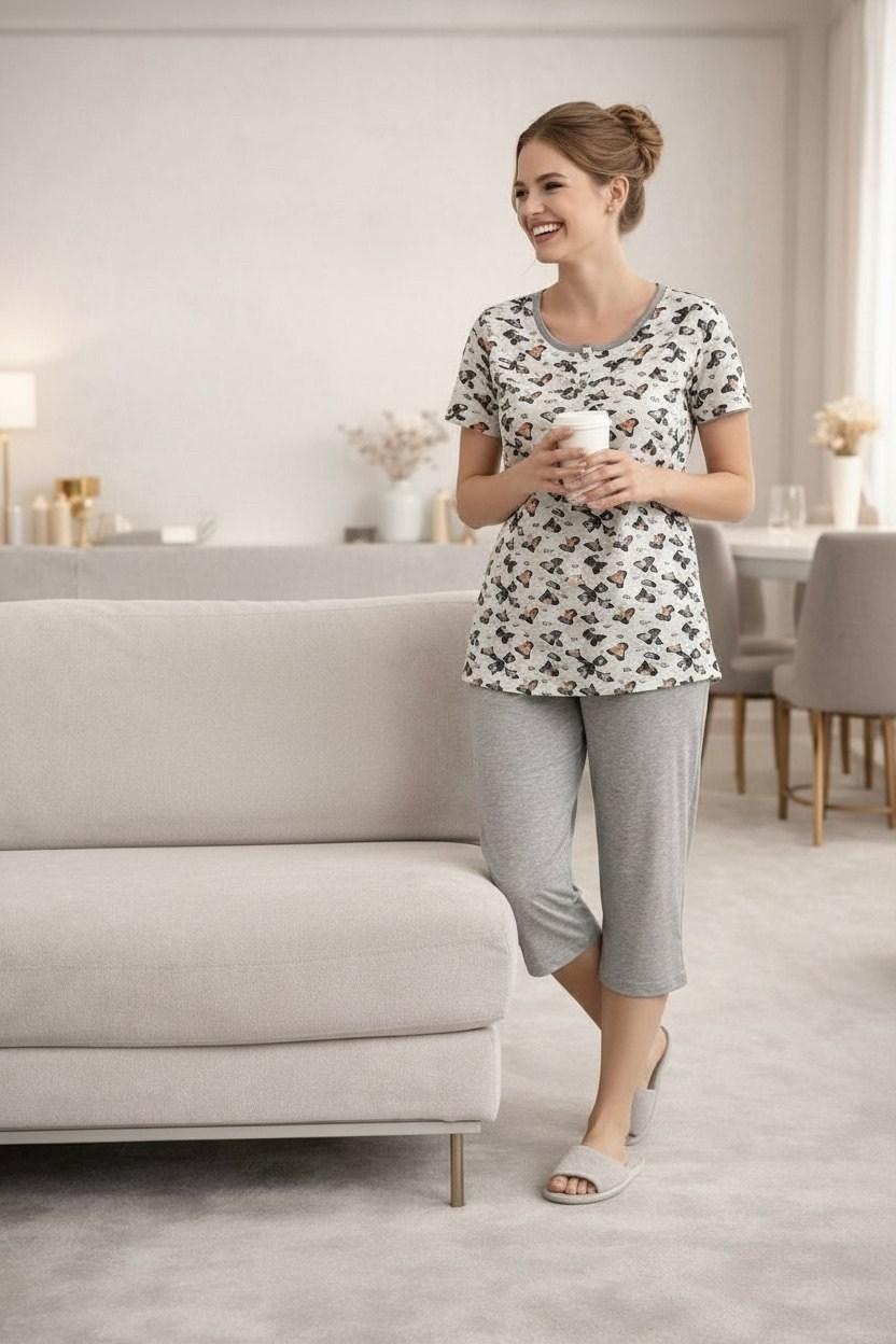 пижама женская,пижама с бриджами женская,пижама с бриджами,комплект домашний женский,комплект пижама