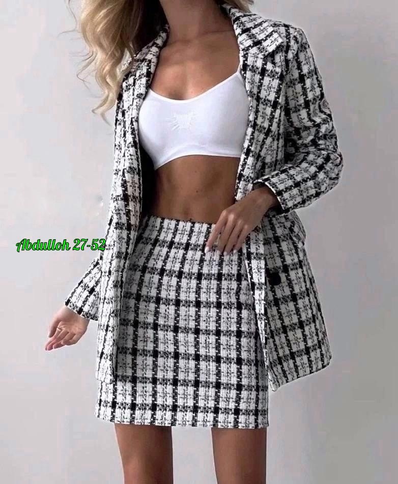 твидовый костюм женский пиджак и юбка forevertwenty,твидовый костюм с юбкой,костюм женский твидовый с юбкой,твидовый костюм женский пиджак и юбка forevertwenty 230905449,костюм твидовый с юбкой арт. 1