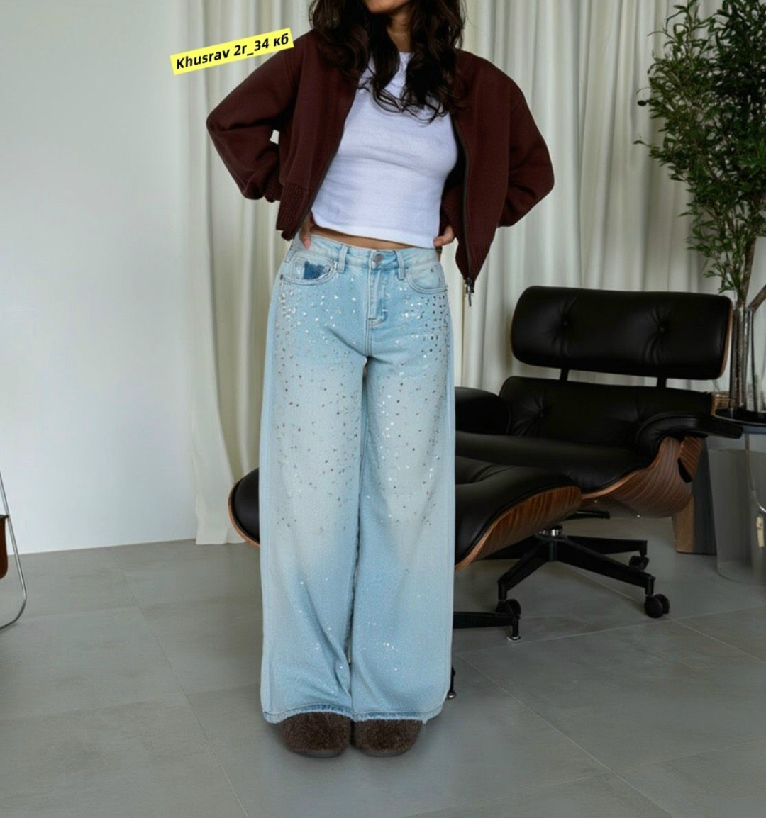женские джинсы,женские джинсы с высокой талией со стразами,модные джинсы,джинсы со стразами,стильные джинсы