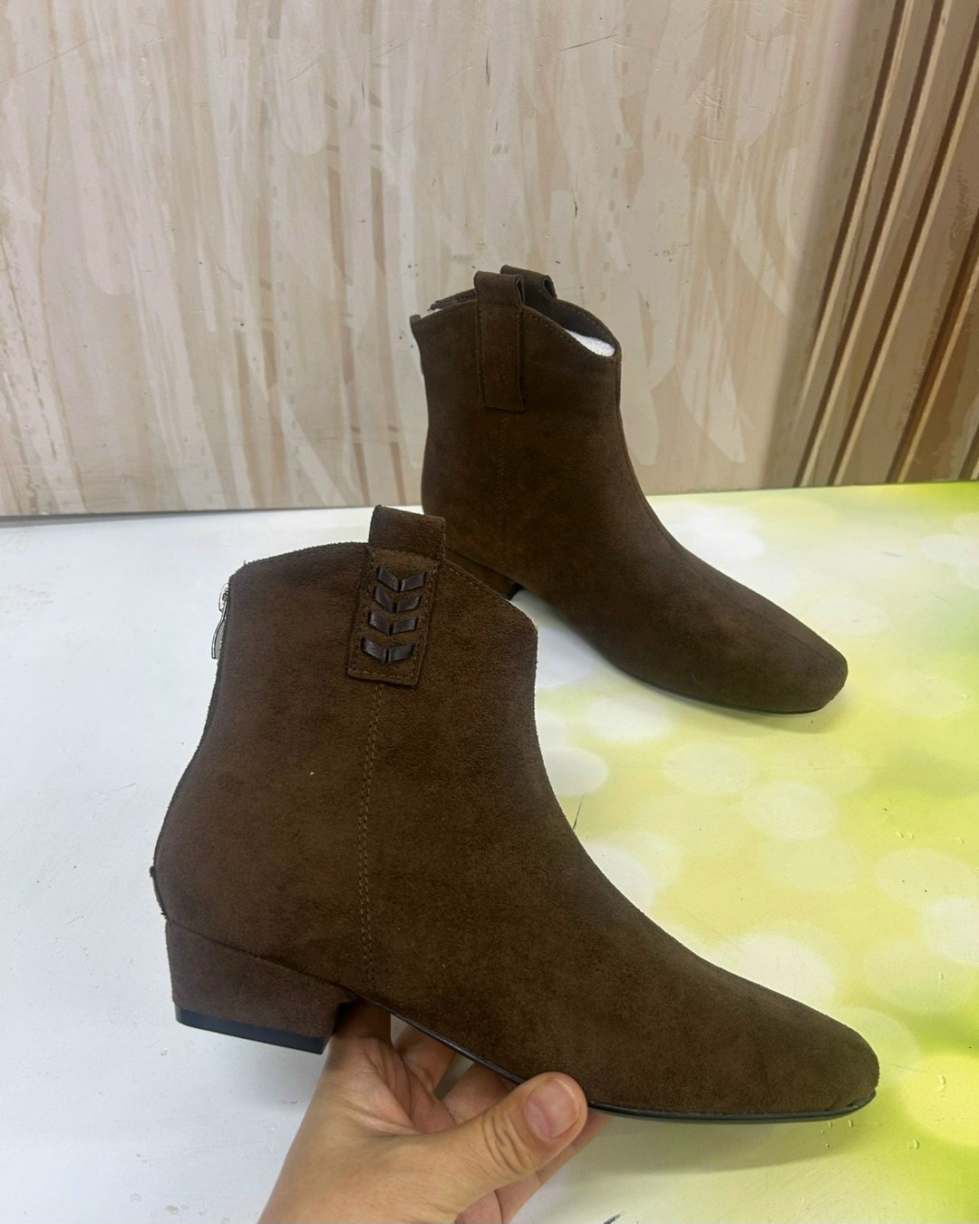 ,замшевые ботильоны,сапоги-казаки m.250 коричневые замша,замшевые ботинки,ботильоны