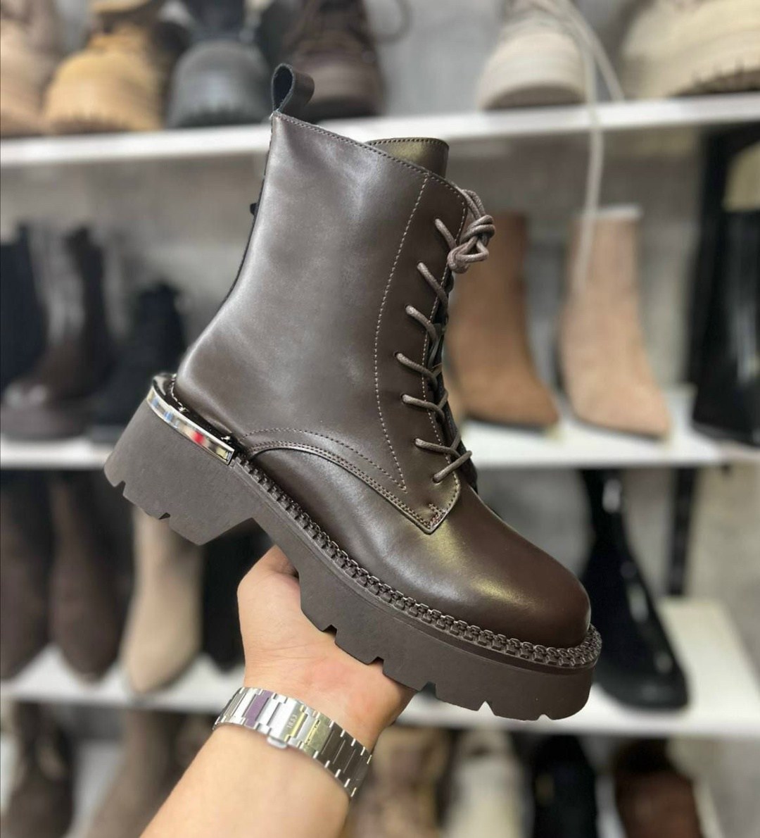 ,женские ботинки,respect vs12-131068v женские ботинки коричневый натуральная кожа зима,ботинки,ботинки женские коричневые